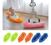 Mop Slippers,Microfibre Slippers,Floor Cleaning Slippers Easy to Clean Bathroom Office Kitchen Living Room Floor(3 Pairs)