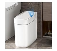 MOPALL Automatic Motion Sensor Bathroom Trash Can with Lid, 3.5 Gallon Touchless Garbage Can, IPX5 Waterproof Smart Small Waste Basket for Bedroom Kitchen Office