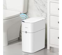 MOPALL Automatic Motion Sensor Bathroom Trash Can with Lid, 3 Gallon Smart Garbage Can, Touchless Trash Can Slim Small Trash Bin Waterproof Wastebasket for Toilet Bedroom Office Kitchen Living Room RV