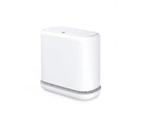 MOPALL Dog Proof Trash Can with Lid, 3.7 Gallon Slim Bathroom Garbage Bin with Inner Bucket, Fits Standard 4 Gallon Bags, Odor Sealing Diaper Pail for Nursery, Modern White Waste Basket, 6.9" Wide
