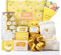 MOPDHU Birthday Gifts for Women, Unique Gift Baskets for Women, Best Friend Birthday Gift, Inspirational Gift Set Box, Gifts for Friends Sister Wife Her Girls Friendship - Brighten up Her Day