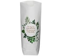 Mopec Bag The Best Moments Tropical Leaves 12x21x5cm.Pack of 25, White, One Size