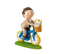 Mopec Child Bike Cake Figure, Polyresin, Brown, 4.09x13.7x16 cm