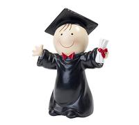 Mopec Figure Cake Pit Graduation, Resin, Black, 6 x 10 x 14 cm