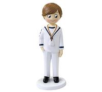 Mopec Figure Communion Sailor Hand, Polyresin, White, 6.5 x 6 x 17 cm