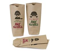 Mopec - Invisible Teu Amic Kraft Bag, Brown, 12 x 22.5 x 5 cm, Pack of 24, Colour (2007 S.A. NE5200.2)