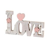 Mopec Love Decoration, Wood, White, 3 x 20.5 x 12.2 cm