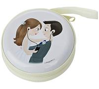 Mopec Metal Zipper Wallet Pop&Fun Music Ø7cm.Pack of 4, Ivory, One Size, 4