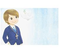 Mopec x670.3 - Stamp of American Child with First Communion Blue, Pack of 25