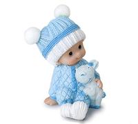 Mopec Y285.3 Baby Cake Figurine for Christenings, Blue, 10 cm