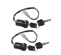 Moped Ignition Key Switch 2 Wire 28mm Hole ATV Dirt Bike Accessory Electric Motorcycle Go-Kart On/Off Ignition Switch Lock(2 Piece)