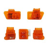 Moped Switch Combination 5-Pack for GY6 for atv for horn Function(Orange) | Robust ABS material, wear resistant, 5-wire configuration, for horn turn signal ignition functions