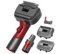 MOPEI 3-in-1 Dog Hair Vacuum Brush for Grooming Shedding and Dematting, Pet Hair Remover Brush Compatible with Dyson V7 V8 V10 V11 V12 V15 Vacuum Cleaner