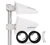 Mophamp MIMO 2x2 External 4G LTE/5G Antenna Kit 698-3800 MHz 10dBi Works with Hotspots, Routers, Gateways SMA TS9