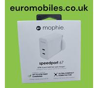 mophie Accessories-Wall Adapter-USB-C-PD-DUAL-67W-GAN-White-UK (2xUSBC)