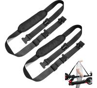 MOPHOEXII 2 Pack Kick Scooter Shoulder Strap，Adjustable Kick Scooter Straps and Extra-Thick Anti-Slip Shoulder, Carrying Strap for Beach Chair, Balance Bikes,Kids Bike,Foldable Bikes,Ski Board