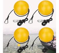 MOPHOEXII Anchor Buoy Float,2 or 4pcs Pool Float Anchor Marker Buoy,High Visibility Buoy Float with 51" Bungee Cord & Clip for Pools, Water Ski Ropes, Anchor Lines