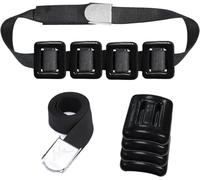 MOPHOEXII Dive Weights Belt with 4 Pcs 1.1 lb Coated Lead Diving Weights for Scuba Diving Coated Dive Weights Nylon Dive Belt with Metal Quick Release Buckle for Free Diving Spear Fishing Black