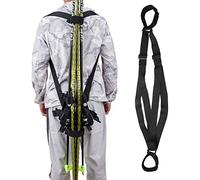 MOPHOEXII Ski and Pole Backpack Carrier Strap | Effortlessly Transport Your Ski Gear Everywhere You Go | Great for Families, Black 1 Pack, Large