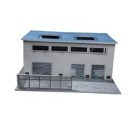 mophrati 1/64 Scale Model Parking Factory Building Model Accompanied By Eye Catching Parking Garage Ensuring Durability And Service Life Of Product Comes 1/64 Scale Factory Building Scene