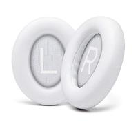 mophrati 1 Pair Ear Pads Cushion Head-mounted Gaming Leather Noise Cancelling Accessories Replacement 700 NC700 Headphones, White