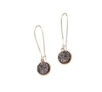 mophrati 1 Pair Hanging Dangle Earring Jewelry Accessories Alloy Ear-drop Clothes Matching Supply Ear Stud for Women Girls, Gray