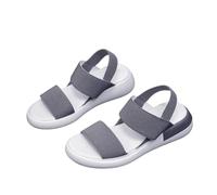 mophrati 1 Pair Shoes with Elastic Straps Summer Sporting Sandal Fitness Footwear Sandals Girlfriends Daughter Accessory, Gray, Size 35
