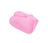 mophrati 1 Pair Silicone Shoe Cover Men Women Odorless Waterproof Stylish Solid Color Leakproof Reusable Elastic Overshoe, Red S