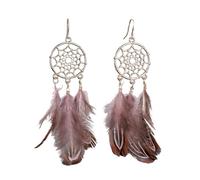 mophrati 1 Pair Woman Earrings Elegant Exquisite s Pendant Ears Dangles Creative Fashion Accessory Jewelry for Decor, Pink