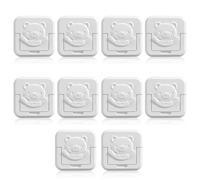 mophrati 10 Pieces Electric Outlet Covers Decorative Baby Proofing Socket Guards Safety Protector Safe Caps Wall Outdoor Room, 3-Hole, 10Pcs