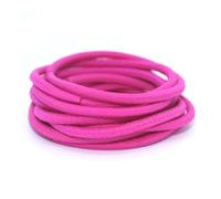 mophrati 10 Pieces Hair Bands Topknot Decorative Solid High Elasticity Protective Ponytail Holder Scrunchies Accessories, Rose red