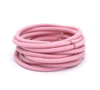 mophrati 10 Pieces Hair Bands Topknot Decorative Solid High Elasticity Protective Ponytail Holder Scrunchies Accessories, Pink
