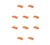 mophrati 10 Pieces Hair Side Combs Classical Color Plastic Fork Comb Handmade Accessories Tools Women Headwear for Female, Orange