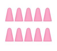 mophrati 10 Pieces Nib Caps Anti-skidding Scratch Resistant Silicone Touchscreen Pen Tip Case Cover High Sensitivity Large Resistance, Pink