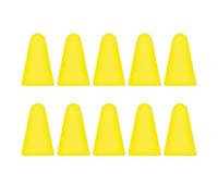 mophrati 10 Pieces Nib Caps Anti-skidding Scratch Resistant Silicone Touchscreen Pen Tip Case Cover High Sensitivity Large Resistance, Yellow