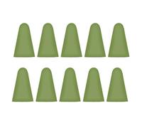 mophrati 10 Pieces Nib Caps Anti-skidding Scratch Resistant Silicone Touchscreen Pen Tip Case Cover High Sensitivity Large Resistance, Matcha Green