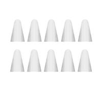 mophrati 10 Pieces Nib Caps Scratch Resistant Wear-resistant Capacitance Pen Tip Case Cover Large Resistance Easy Installment, White