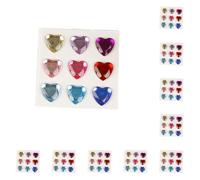 mophrati 10 Sheets Reward Stickers Children Account Acrylic Decals Three-dimensional Crafts Label for Phone Guitar Table, Mixed Color