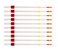 mophrati 10pcs Top Tip Portable Winter Section Indicator Extension Parts Tackle Outdoor Sport Mini Light Plastic Durable White, 130mm
