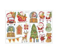 mophrati 15pack/lot Festive Christmas Diamond Art Craft with Materials PVC Diamond Art Christmas Decorations High- Made of PVC, B