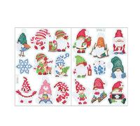 mophrati 15pack/lot Festive Christmas Diamond Art Craft with Materials PVC Diamond Art Christmas Decorations High- Made of PVC, C