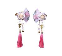 mophrati 2 Pieces Girl Hair Clip Hairdressing Ornament Hairclip Hairpin Hair-styling Beauty Decorative Accessory Performance Party, Pink