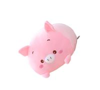 mophrati 20cm Animal Sweet Kawaii Plush Toy Cartoon Panda Hamster Elephant Deer Doll Baby Pillow Sofa Chair Home Decor Birthday Gift, Pig