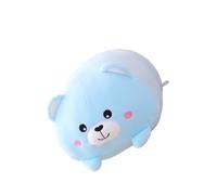 mophrati 20cm Animal Sweet Kawaii Plush Toy Cartoon Panda Hamster Elephant Deer Doll Baby Pillow Sofa Chair Home Decor Birthday Gift, Blue bear