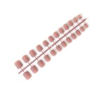 mophrati 24 Pieces Square Head Frosted Press on Nails DIY Exquisite French Style Novel Graceful Colour-fast Acrylic Nail, 5coffee