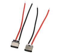 mophrati 2pcs Fast And Secure Type C Connector For Data Transfer Usb Type C Connector ABS Usb Connectivity Durability, TYPE-C welding wire