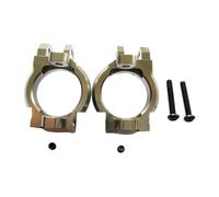 mophrati 2pcs/set Aluminum Front C-Hub Caster Block For 1/10 JR ROCK RACER 90026 Aluminum Front C-Hub Caster Block, Titanium