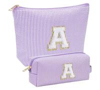 mophrati 2pcs Waterproof Makeup Organizer Storage Bag for Travel Goods Cosmetic Organizer Case Makeup Storage, Blue, A