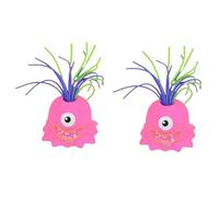 mophrati 2x Monsters Inc. Toy For Kids Playtime Pull And Twist For Endless Entertainment Unpacking Produces Sound And Pulling Sensation. Pull-Pull Stress , Red