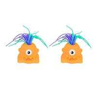 mophrati 2x Monsters Inc. Toy For Kids Playtime Pull And Twist For Endless Entertainment Unpacking Produces Sound And Pulling Sensation. Pull-Pull Stress , Orange